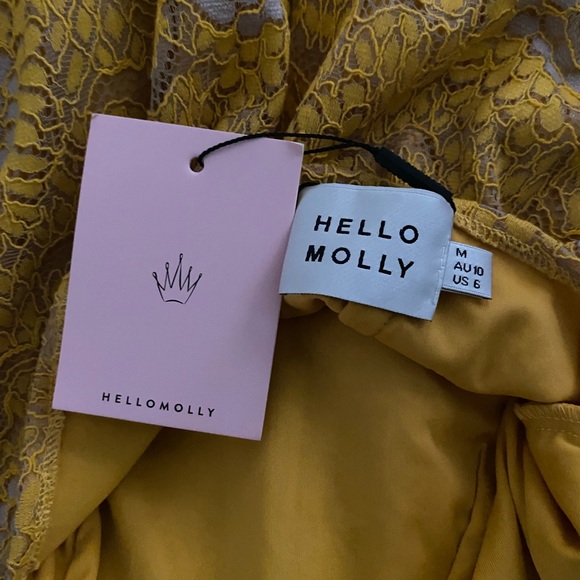HELLO MOLLY FOREVER LOVE DRESS YELLOW US 6 NWT - Picture 9 of 11
